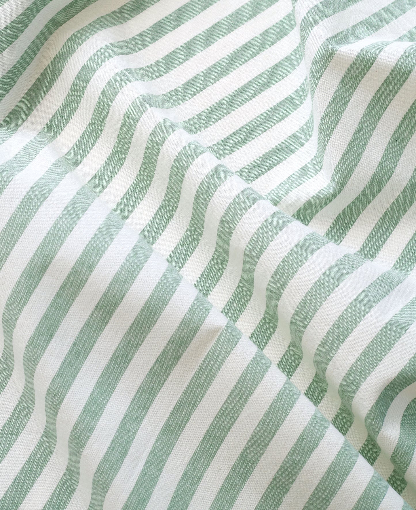 Mint Green Big Market Stripe Cotton