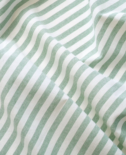Mint Green Big Market Stripe Cotton