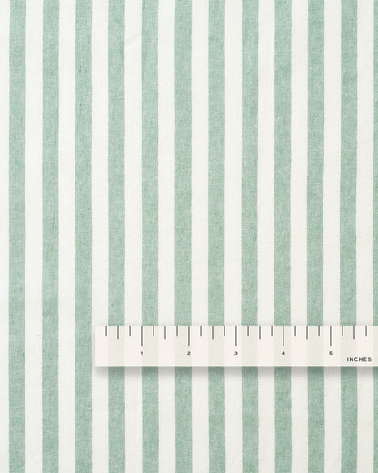 Mint Green Big Market Stripe Cotton