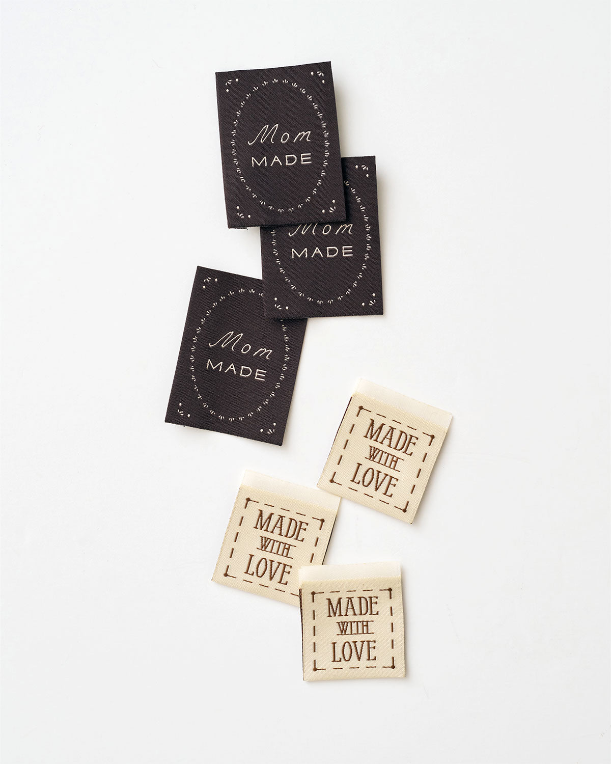 Mom Made Vintage Frame Woven Garment Labels