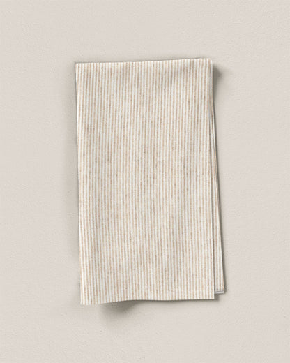 Natural Railroad Stripe Linen