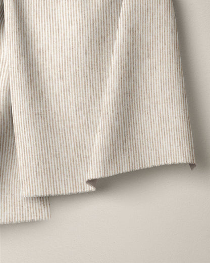 Natural Railroad Stripe Linen