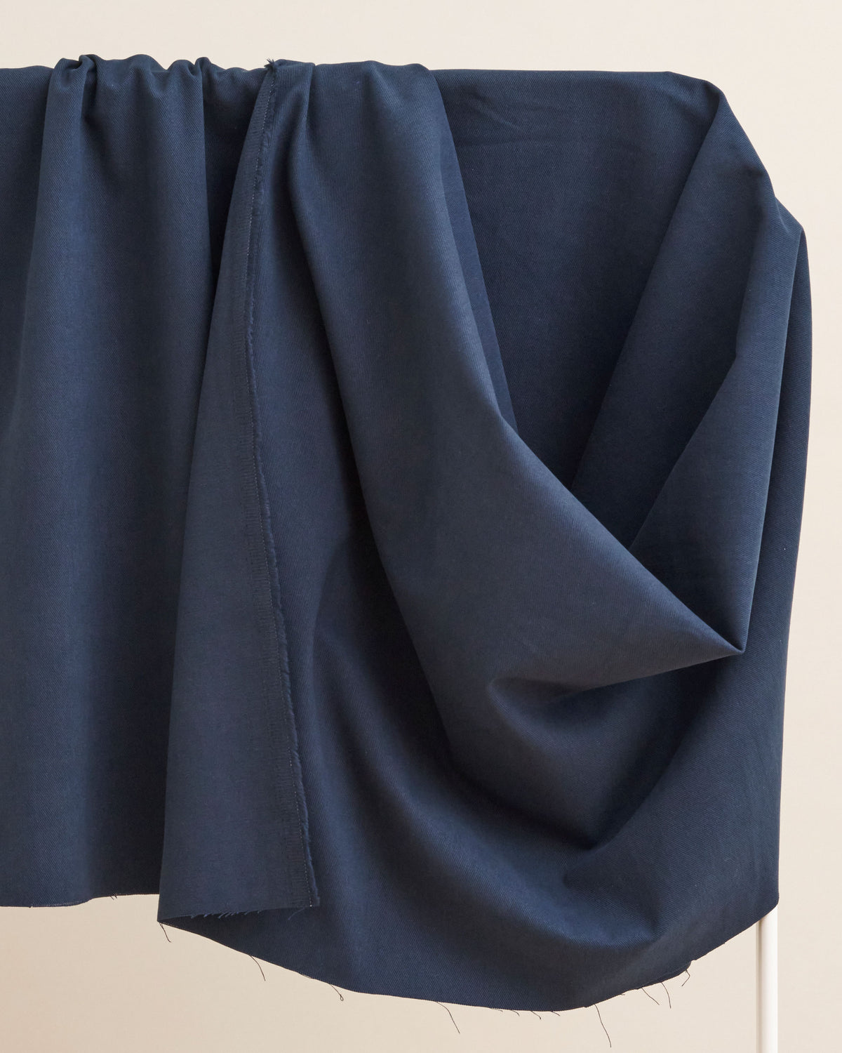 Navy Extra Soft Brushed Heavyweight Cotton Twill