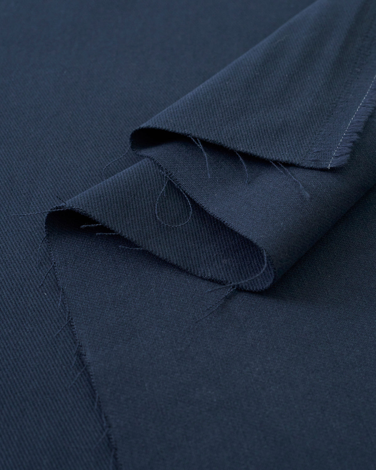 Navy Extra Soft Brushed Heavyweight Cotton Twill