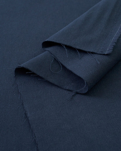 Navy Extra Soft Brushed Heavyweight Cotton Twill