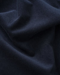 Navy Feather Soft Cotton Corduroy