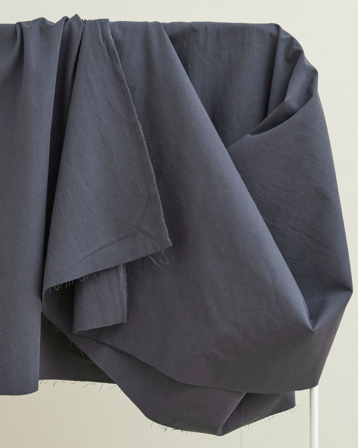 Navy Hickory Tonal Stripe Cotton Twill