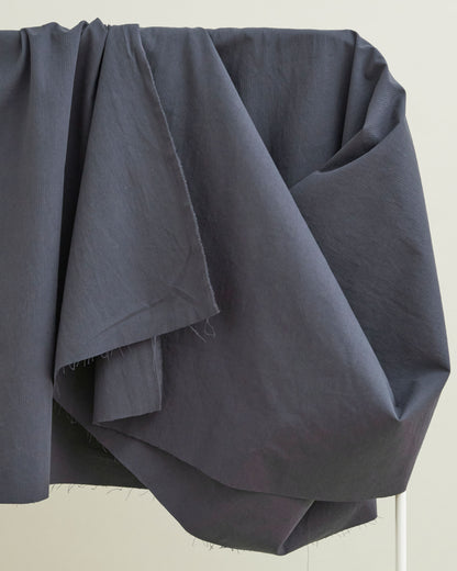 Navy Hickory Tonal Stripe Cotton Twill