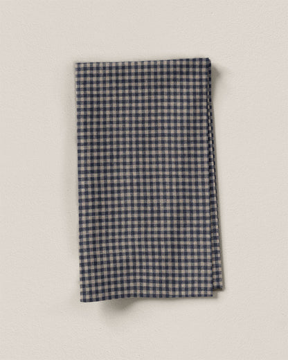 Night Sky Micro Gingham Linen