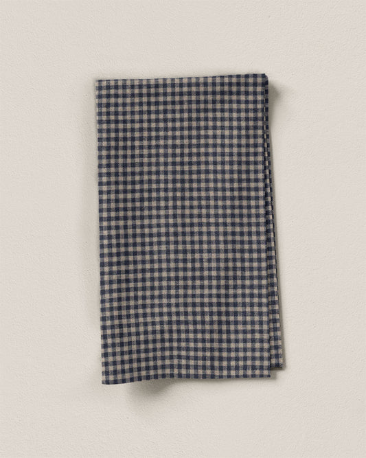Night Sky Micro Gingham Linen