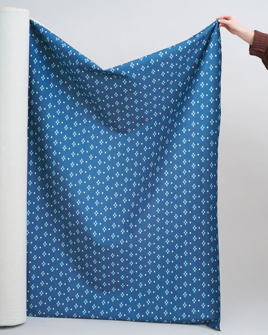 Pixel Dot Washed Cotton Twill