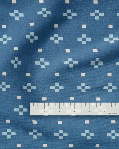 Pixel Dot Washed Cotton Twill