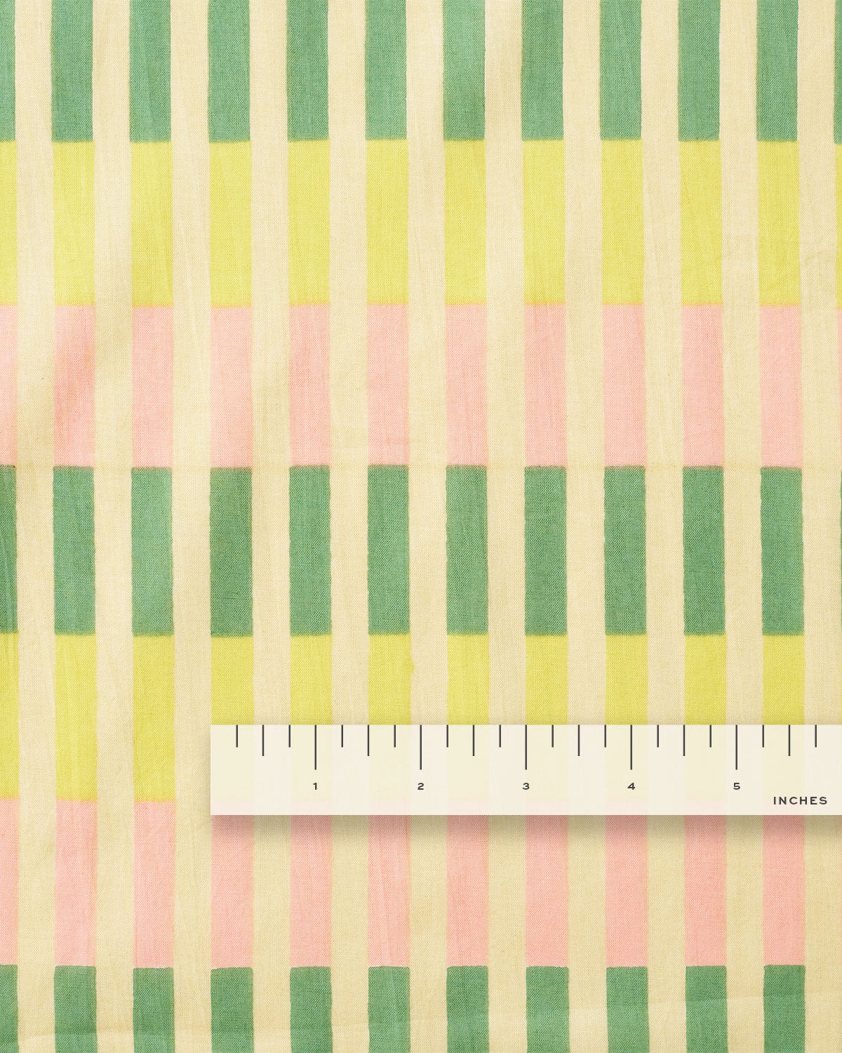 Polemo Multi Stripe Block Print Cotton
