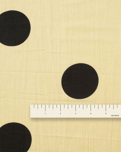 Black Polka Dot Block Print Cotton