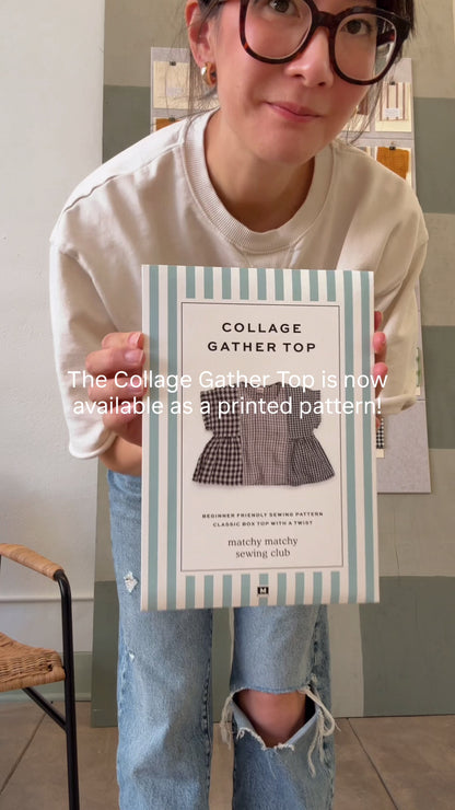 Collage Gather Top Printed Sewing Pattern