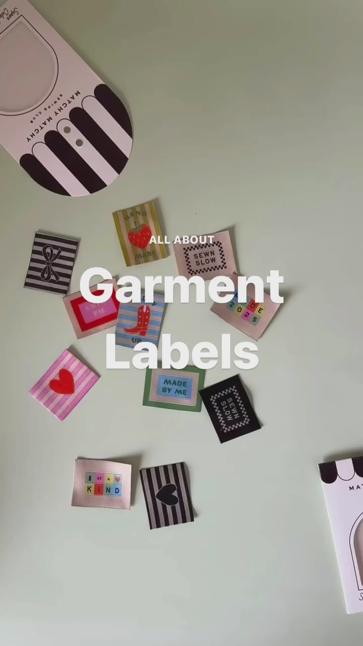 Fun Woven Garment Labels for Handmade Clothing – Matchy Matchy