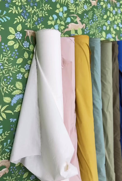 Cobalt Washed Cotton Poplin