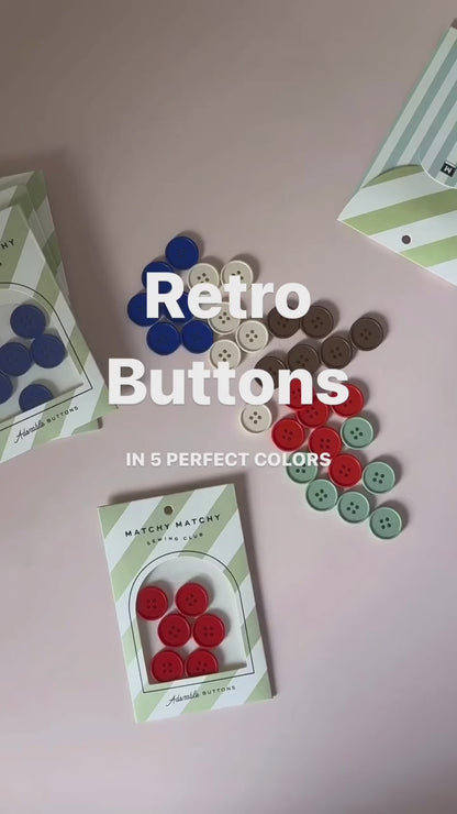 Tomato Retro Buttons