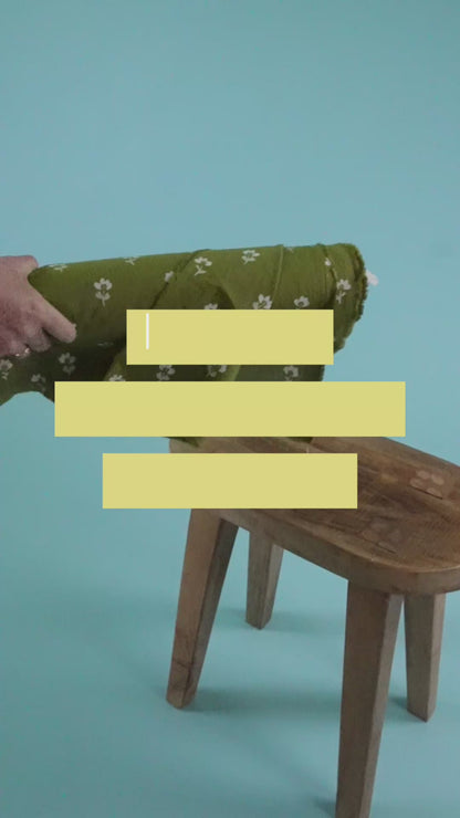 Sunlit Fern Organic Cotton Block Print