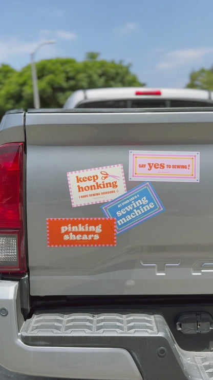Pinking Shears Bumper Sticker