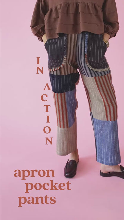 Apron Pocket Pants PDF Sewing Pattern