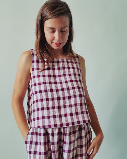 Sunny Side Tank PDF Sewing Pattern | Easy A-Line Tank Top