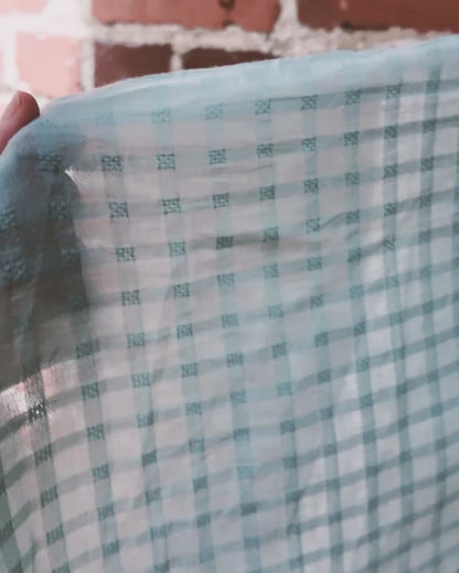 Chamomile Grid Check Dobby Cotton