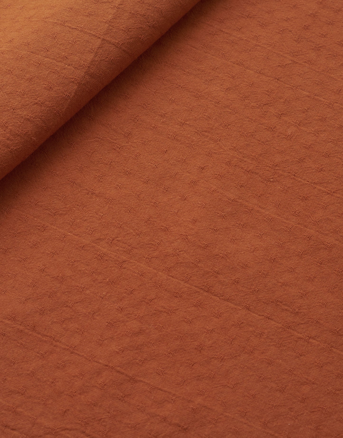 Pumpkin Tiny Dobby Check Cotton