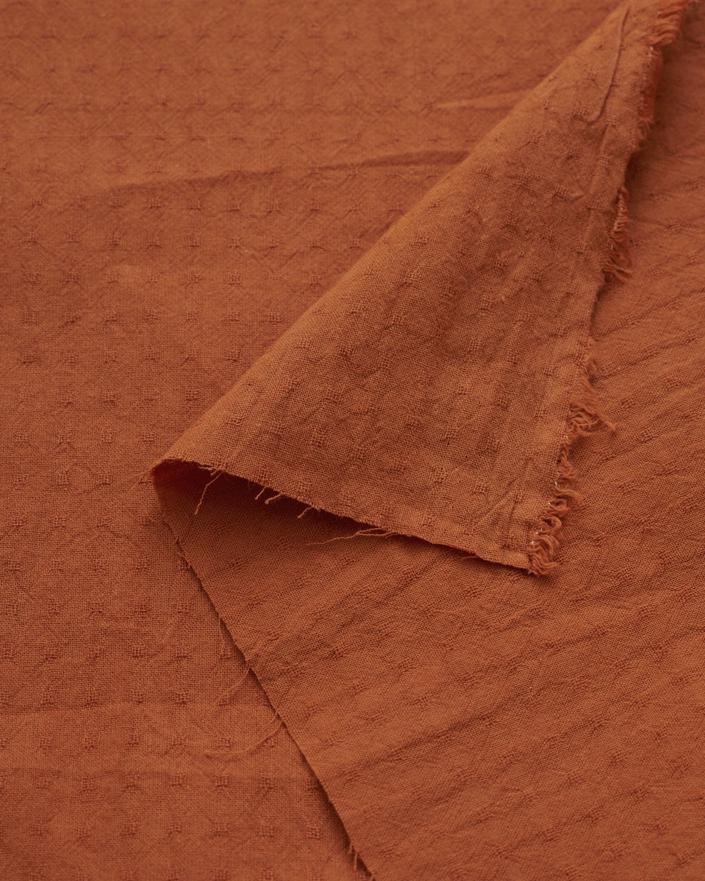 Pumpkin Tiny Dobby Check Cotton