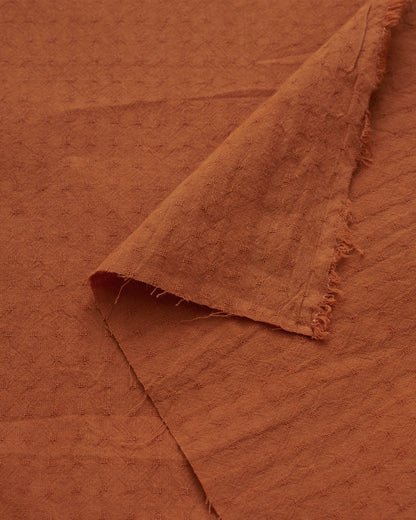 Pumpkin Tiny Dobby Check Cotton