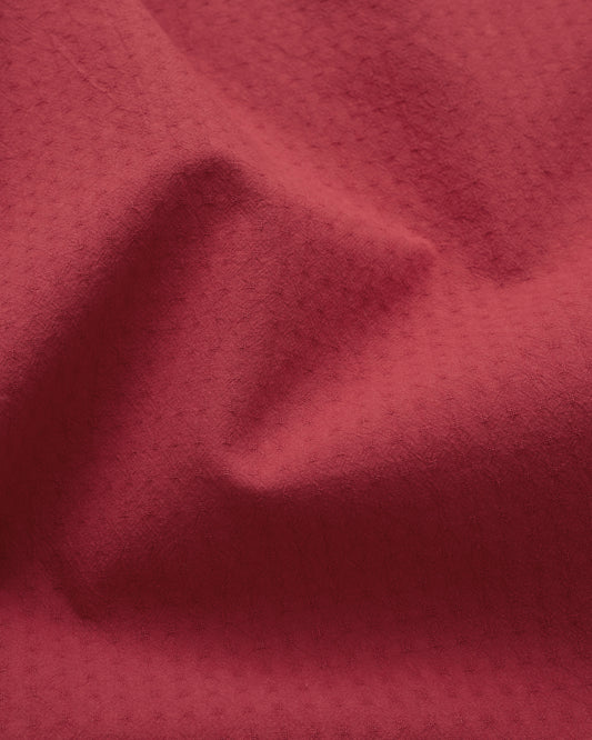 Red Tiny Dobby Check Cotton