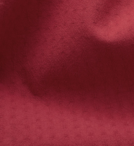 Red Tiny Dobby Check Cotton