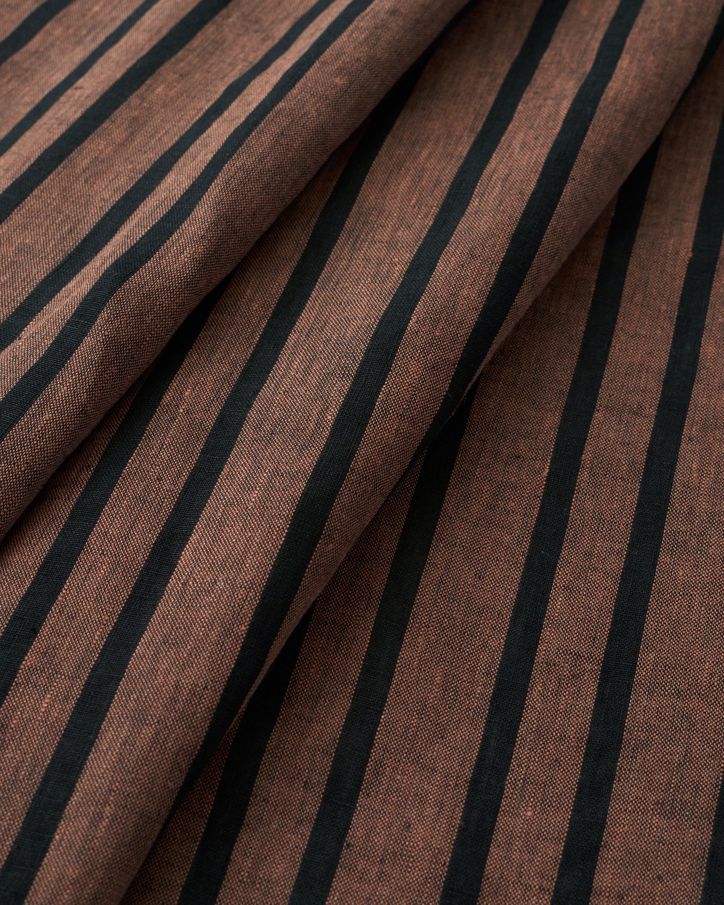 Sable Home Stripe Washed Linen
