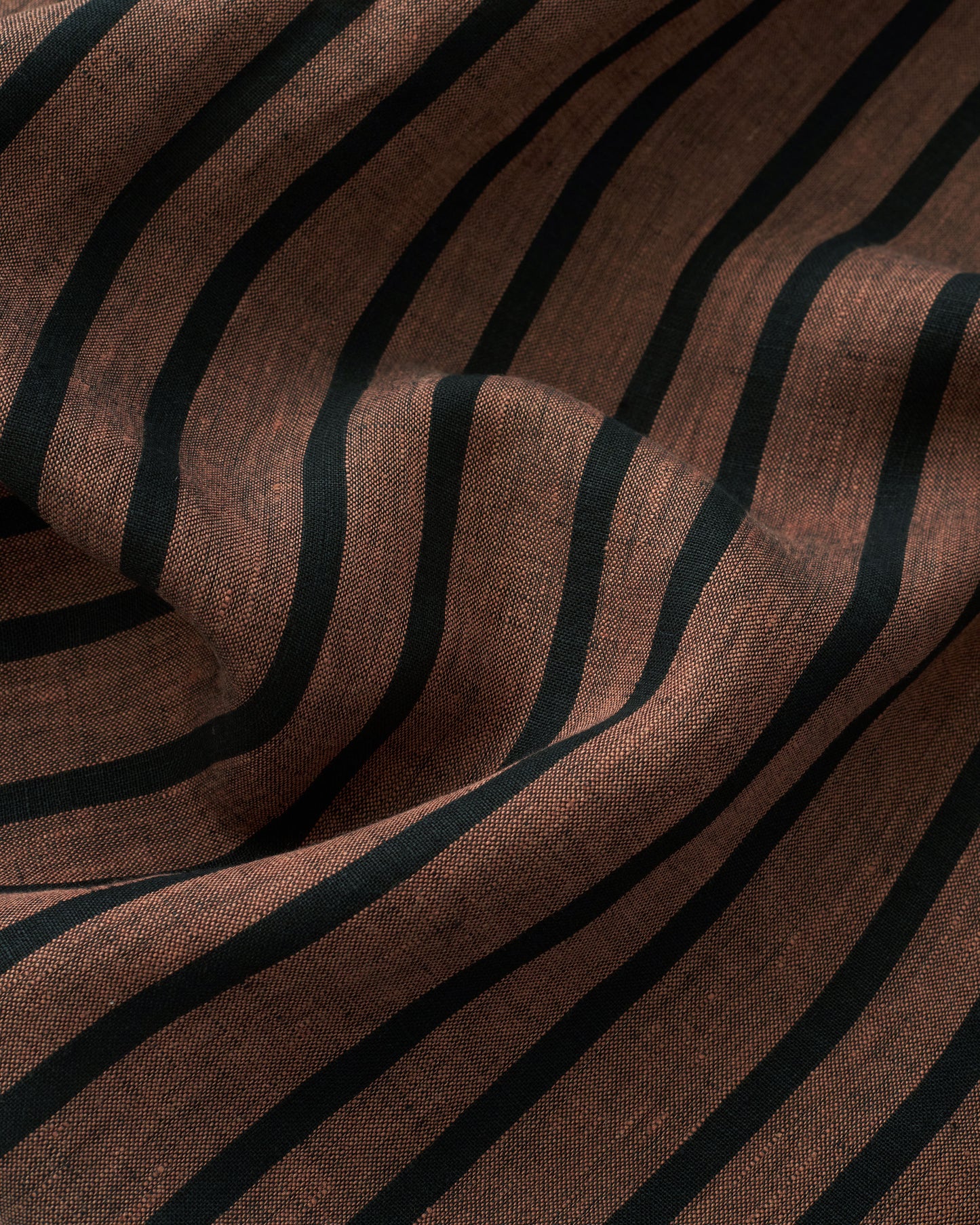 Sable Home Stripe Washed Linen