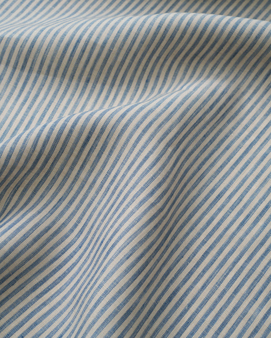 Marine Thin Stripe Linen