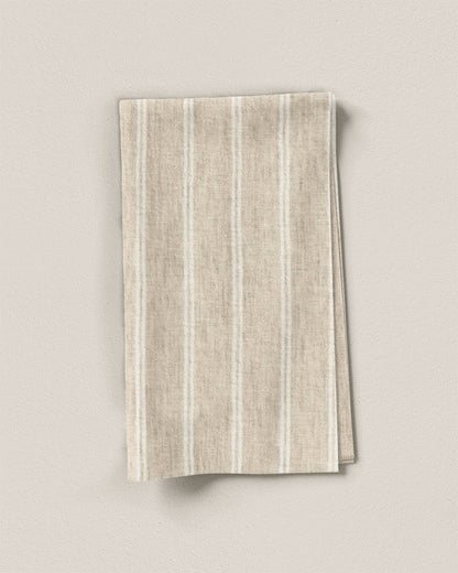 Sand Castle Twin Stripe Washed Linen