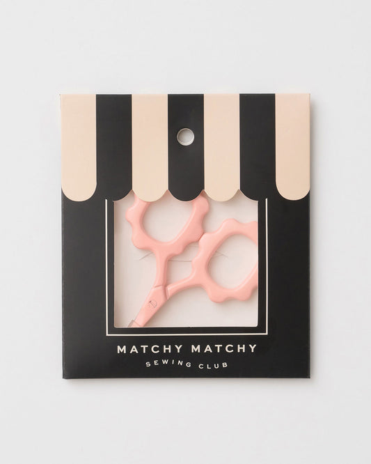 Pink Scallop Handle Embroidery Scissors