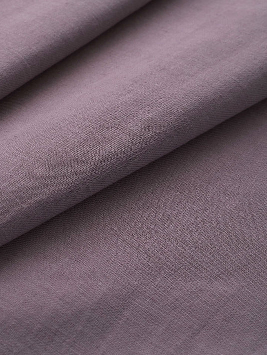 Shadowed Lilac Cotton Linen Twill