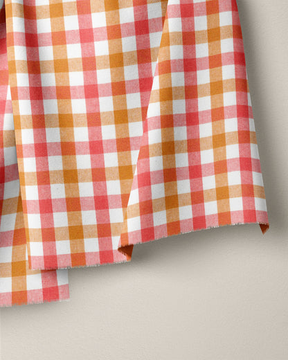 Sherbet Standard Gingham Cotton