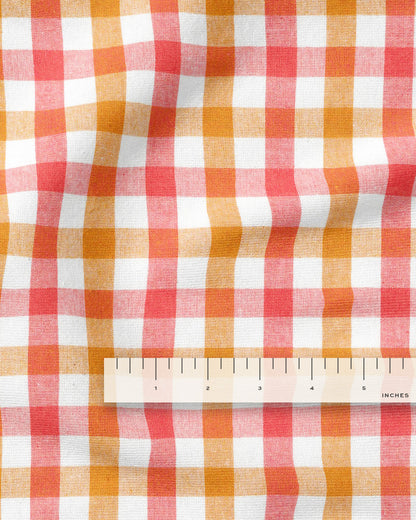 Sherbet Standard Gingham Cotton