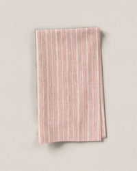 Blush Pink Pinstripe Washed Linen