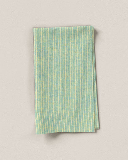 Sparkling Mint Pencil Stripe Linen