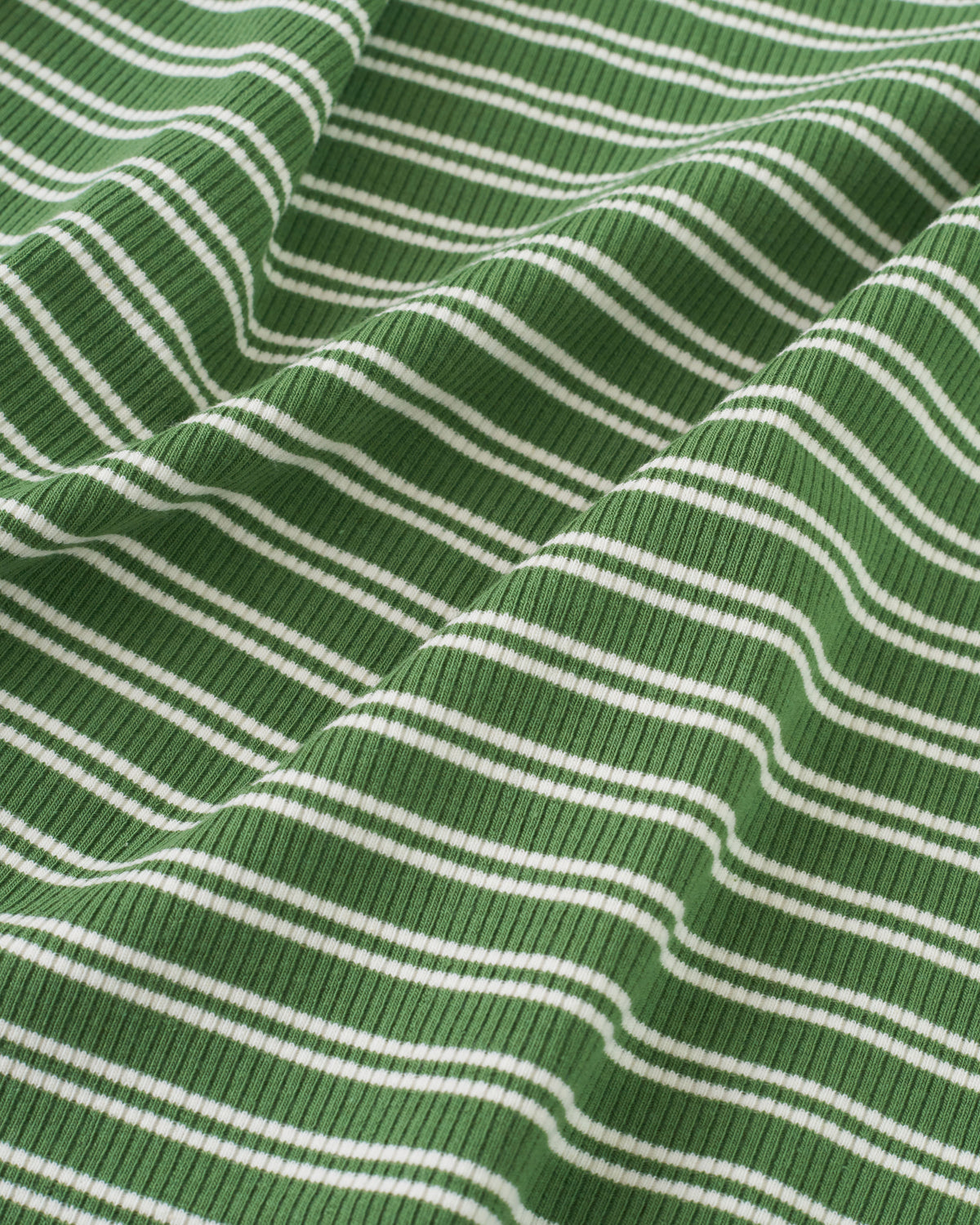 Sport Green Double Stripe Rib Knit