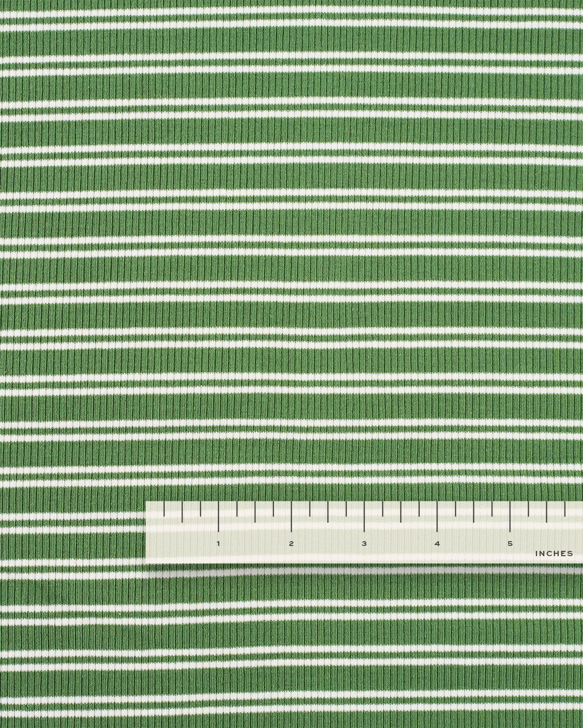 Sport Green Double Stripe Rib Knit
