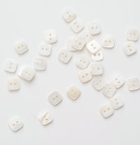 Square Shaped Shell Buttons