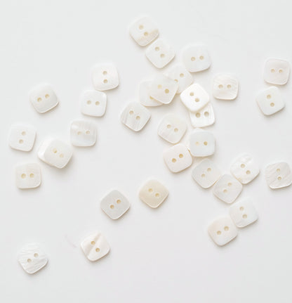 Square Shaped Shell Buttons