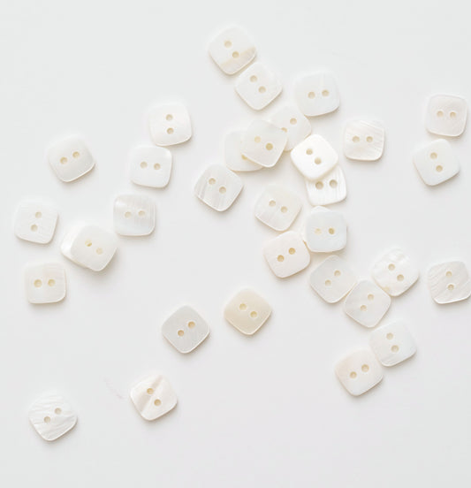 Square Shaped Shell Buttons