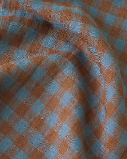 Stargaze Medium Gingham Washed Linen