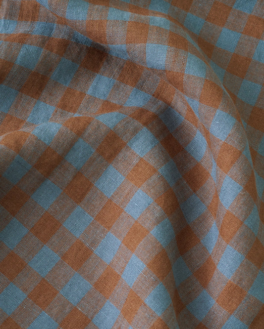 Stargaze Medium Gingham Washed Linen
