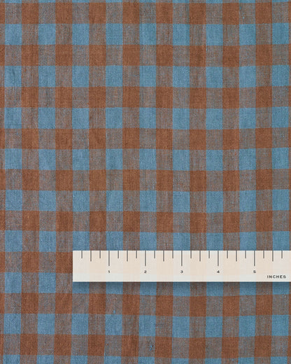 Stargaze Medium Gingham Washed Linen
